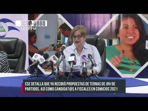 CSE concluye recepción para ternas de JRV y acreditación de fiscales - Nicaragua