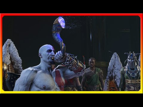 El General Kratos GRIEGO CLÁSICO toca el Gjallarhorn para iniciar la guerra (God of War Ragnarok)