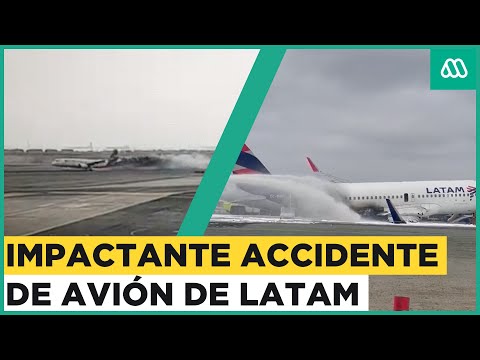 Avión de Latam chocó con vehículo mayor en la pista del aeropuerto internacional de Lima