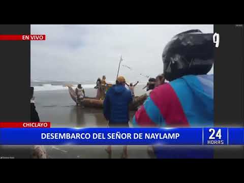 Chiclayo: realizan representación de la llegada del Señor de Naylamp