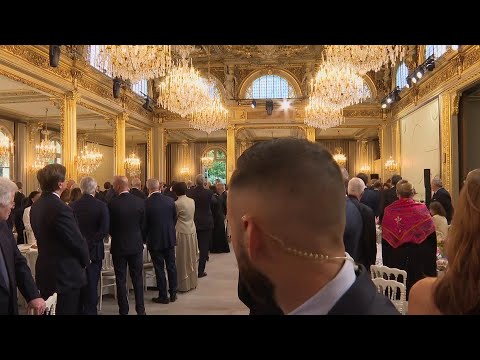 Macron toasts 100-year-old World War II veteran who just got married