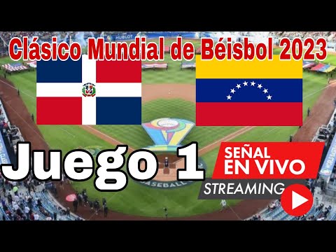 República Dominicana vs Venezuela  en vivo, Jugo 1 Clásico Mundial de Béisbol 2023