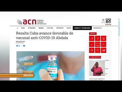 Presidencia de Cuba resalta avance favorable del candidato vacunal Abdala