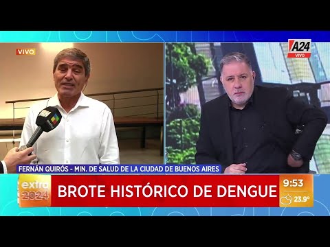 Brote histórico de dengue Estamos atendiendo en 18 hospitales - Fernán Quirós