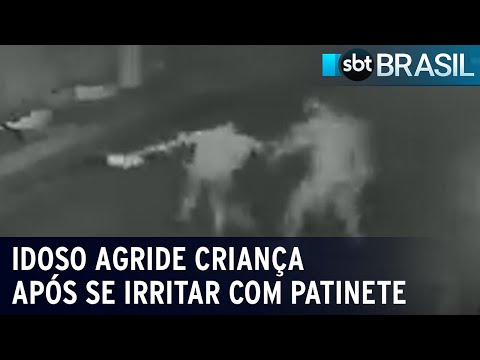 Polícia vai indiciar idoso que agrediu menino após se irritar com patinete | SBT Brasil (23/01/24)
