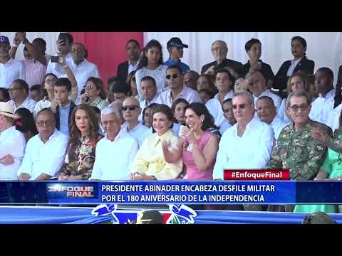 Presidente Abinader encabeza desfile militar por el 180 aniversario de la Independencia