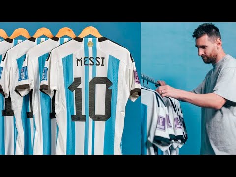 Subastaron las 6 camisetas que usó Messi en el mundial y recaudaron 7,8 millones de dólares
