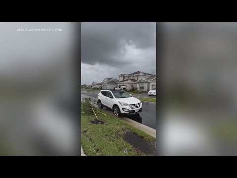 Milton damage in Palm Beach Gardens, Florida