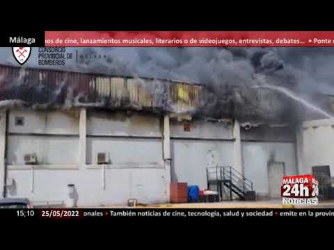 Noticia - Grave incendio en una nave industrial en Humilladero
