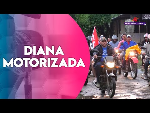 Militancia Sandinista de Rivas recibe el mes de Octubre Victorioso con diana motorizada