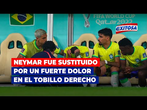 Brasil vs. Serbia: Neymar fue sustituido en el minuto 79 por un fuerte dolor en el tobillo derecho