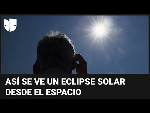 ¿Cómo se ve un eclipse solar desde el espacio? El astronauta hispano José Hernández nos explica