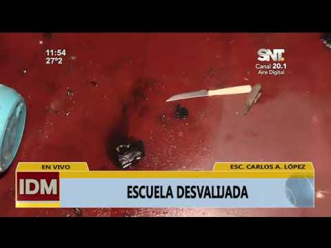 Delincuentes atacaron una escuela en Asunción
