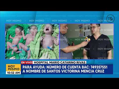 Madre de trillizos nacidos en el Hospital Mario Catarino Rivas:Tengo gemelas y también trillizos