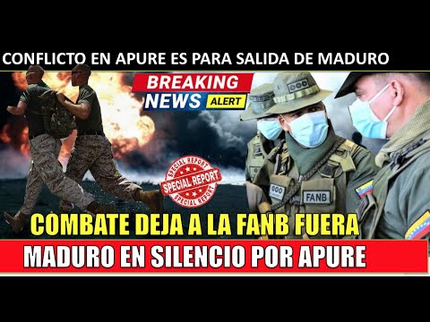 Maduro TAMBALEA conflicto en Apure desaparece a la FANB hoy 14 mayo 2021