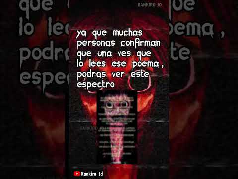 NUNCA LEAS EL POEMA DE TOMINO SI LO HACES PUEDES M0RIR #creepy #parati #shorts #viralvideo #terrors