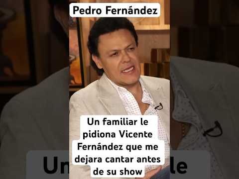 Pedro Fernández le cante Vicente Fernández la canción mi terruño y se puso triste y cambiamos otra