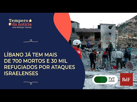 Líbano já tem mais de 700 mortos e 30 mil refugiados por ataques israelenses