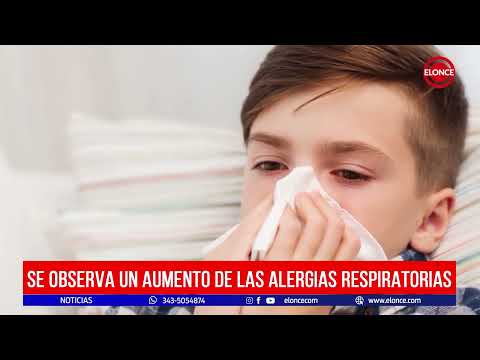 Se observa un aumento de las alergias respiratorias