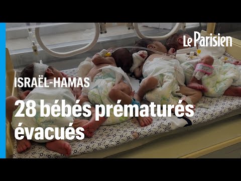 28 bébés prématurés évacués du plus grand hôpital de Gaza
