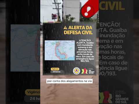 Prefeitura de Porto Alegre decreta calamidade e pede que população deixe o centro da cidade #shorts