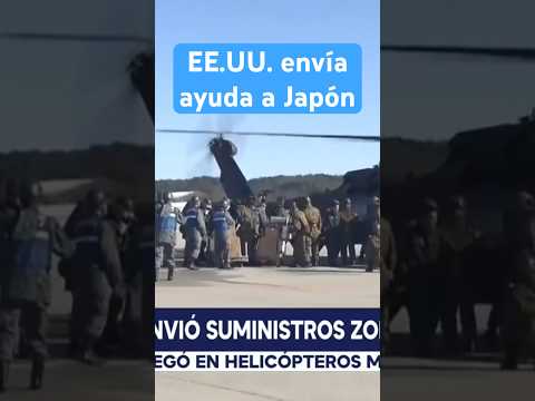 EE.UU. envía dos helicópteros con ayuda para afectados tras sismo en Japón