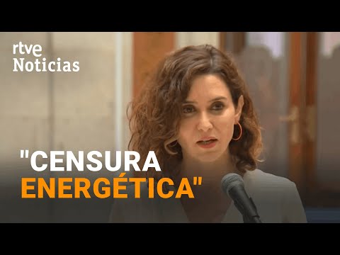 AHORRO ENERGÉTICO: AYUSO acusa a SÁNCHEZ de APAGAR Madrid y dice que FEIJÓO está con ella | RTVE