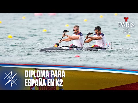 Españoles Carlos Arévalo y Rodrigo Germade ganan diploma olímpico en Kayak doble 500 M | París 2024