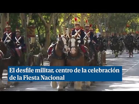 El desfile militar, centro de la celebración de la Fiesta Nacional
