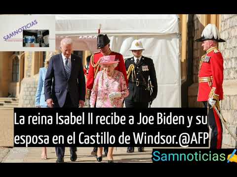 La reina Isabel II recibe a Joe Biden y su esposa en el Castillo de Windsor