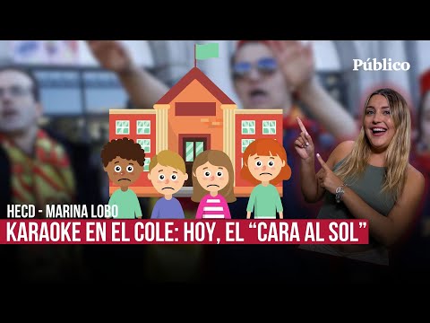 Marina Lobo y la profesora de León que puso en el Karaoke el 'Cara el sol' a sus alumnos