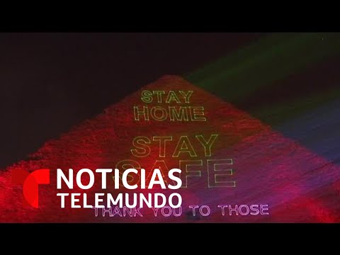 La Pirámide de Guiza se iluminó con un mensaje de solidaridad en medio de la pandemia | Telemundo