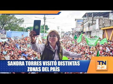 Sandra Torres visitó distintas zonas del país