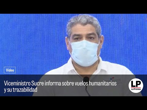 Viceministro Sucre informa sobre vuelos humanitarios y su trazabilidad