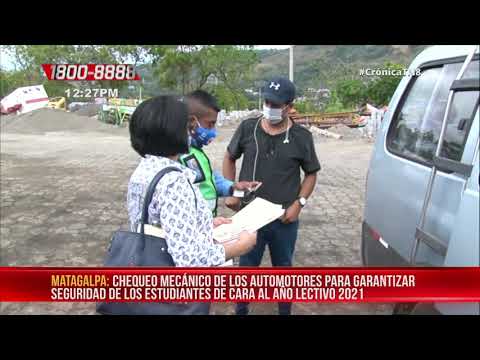 Policía Nacional en Matagalpa regula el transporte escolar - Nicaragua