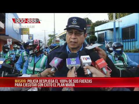 Policía Nacional arranca el Plan María 2020 en Nicaragua