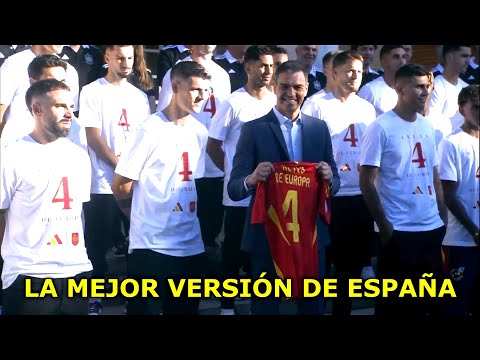 La mejor versión de España Pedro Sánchez recibe a la selección campeona de Europa