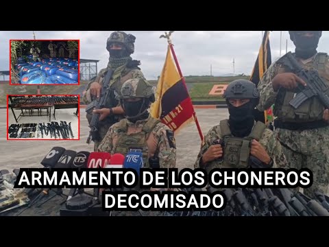 Fuerzas Armadas decomisan arsenal de Los Choneros en Crucita cantón Portoviejo