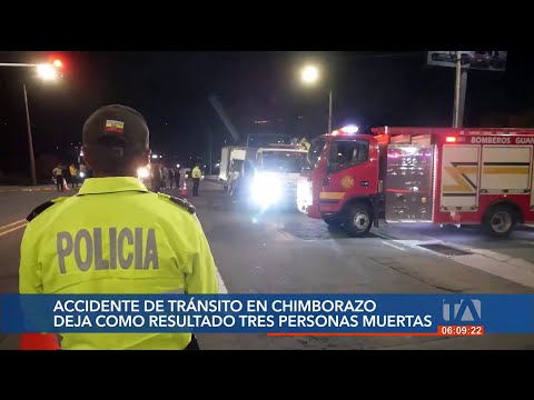Se registró un grave accidente de tránsito en Chimborazo