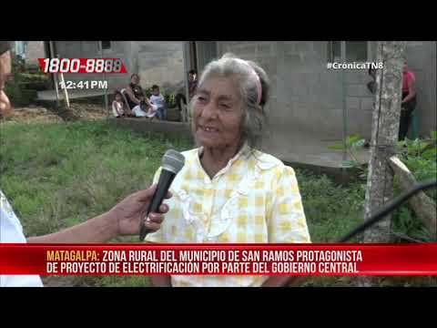 Proyecto de energía eléctrica llega a familias de San Ramón, Matagalpa - Nicaragua