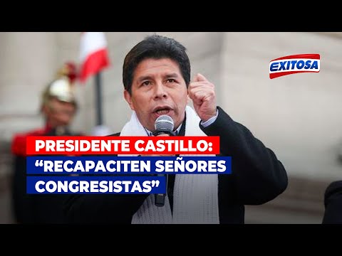 Presidente Castillo invoca al Congreso a recapacitar tras rechazar cuestión de confianza