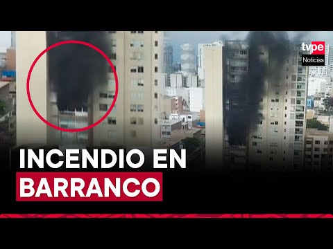 Incendio en Barranco: edificio en avenida República de Panamá se prende en llamas