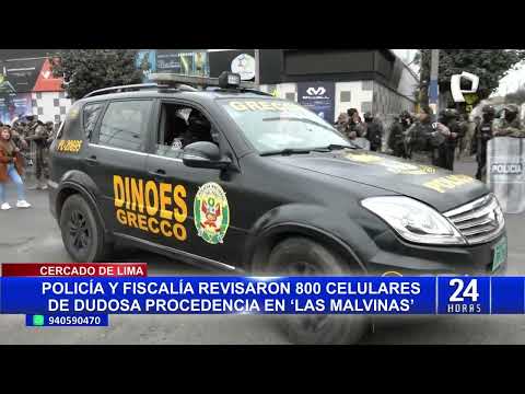 Incautan cientos de celulares de dudosa procedencia en operativo en Las Malvinas