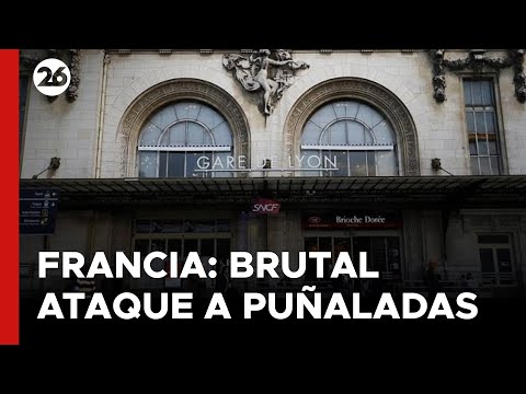 FRANCIA | Brutal ataque a puñaladas en una estación de trenes deja 3 heridos