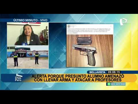 ¡Alerta en Bellavista! Presunto alumno amenaza con llevar armas de fuego a institución educativa