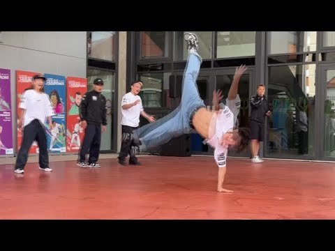 Japan's Olympics breakdance team test out moves in Paris