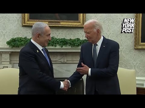 Biden welcomes Netanyahu to White House following chaotic anti-Israel protests