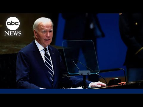 Biden at UNGA reflects on foreign policy legacy