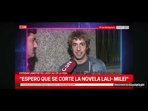 El zurdo kirchnerista Esteban Lamothe critica a Javier Milei (17 febrero 2024)
