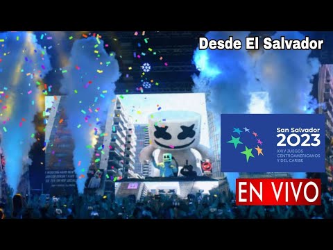 Presentación Marshmello Juegos Centroamericanos y del Caribe 2023 en vivo, San Salvador 2023